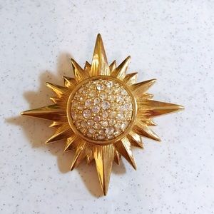 ☀️ Swarovski Sun/Star Brooch 🌟